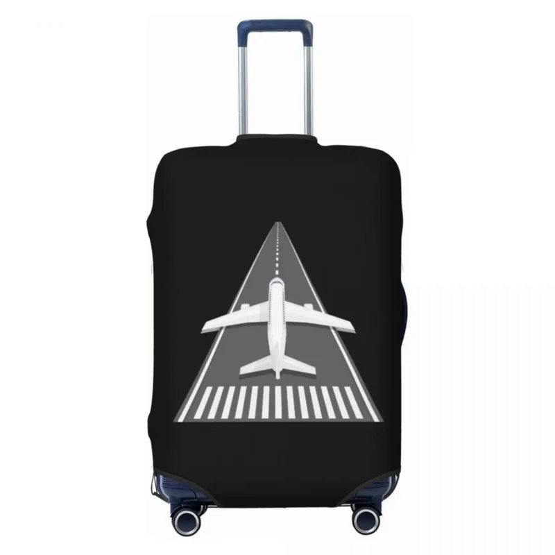 

Airplane Aircraft Runway Luggage Cover Elastic Aviation Pilot Fighter Travel Suitcase Protective Covers Suit For 18-32 inch