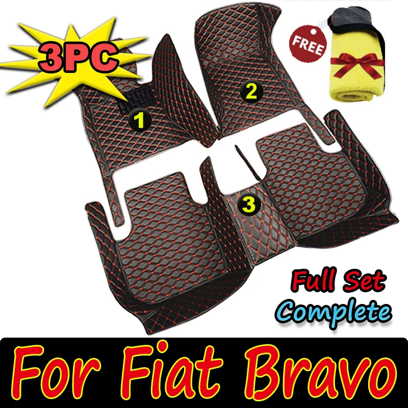 

Car Floor Mats For Fiat Bravo 2008 2009 2010 2011 2012 Auto Foot Pads Automobile Carpet Cover Interior Accessories