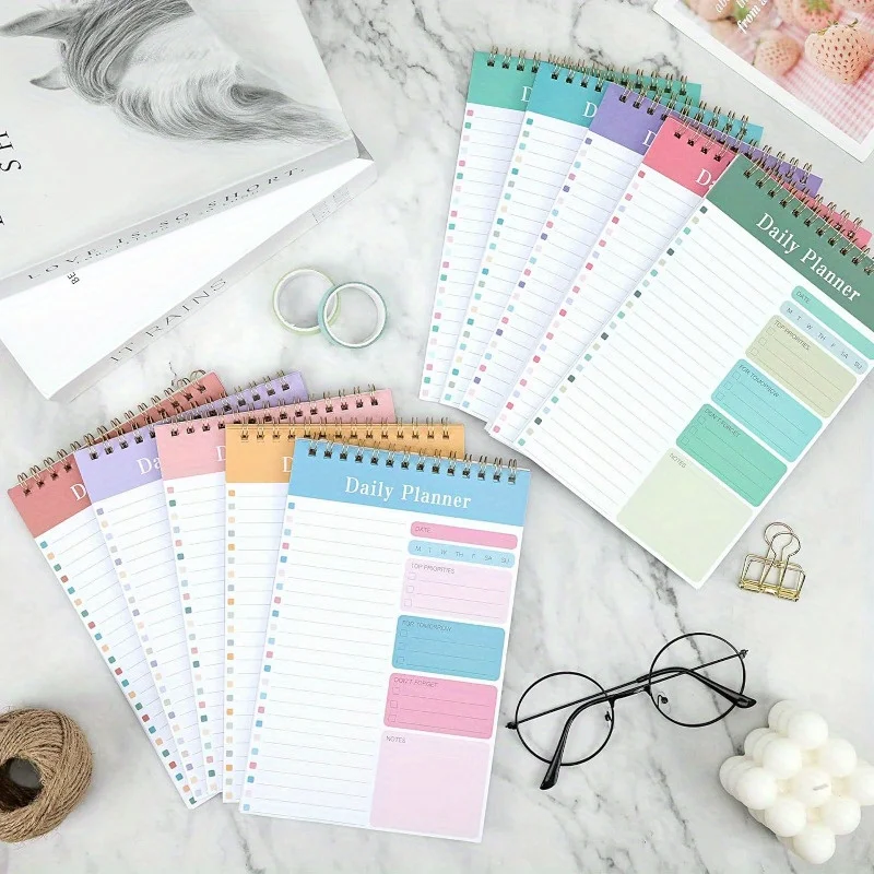 1PC Daily To Do List Notepad-30 Laminated Sheets for Work, School, Fitness & Academic Goals Notebook-Perfect Back To School
