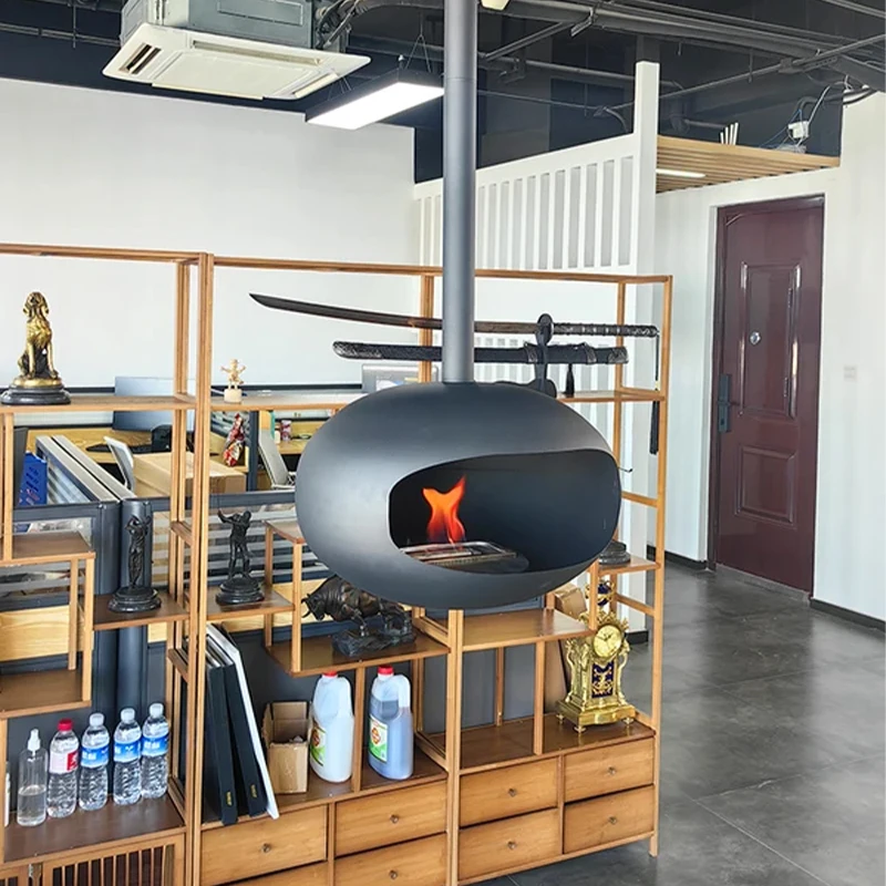 Suspended real flame fireplace ceiling embedded home decoration ethanol fireplace flueless wall mounted bio ethanol