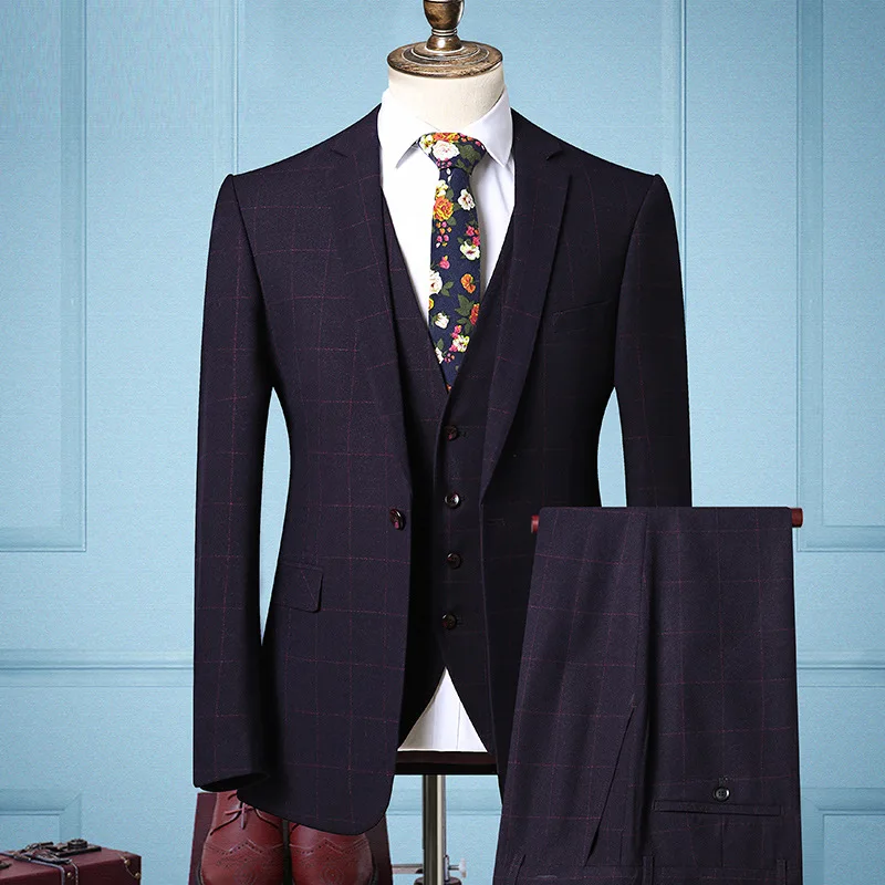 

Custom Made Groom Wedding Dress Blazer Pants Business High-end Classic Dress Trousers ZHA05-56599