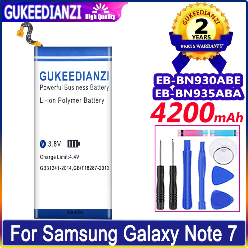 

4200mAh Mobile Phone Battery For Samsung Galaxy Note 7 FE N935 N930 SM-N930F N930G N930V N930A N930T High Quality Battery
