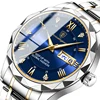 POEDAGAR Brand Business Luxury Watch Men Sport Waterproof Luminous Quartz Man Watch Steel Strap 2023 Calendar Clock Male Relógio 1