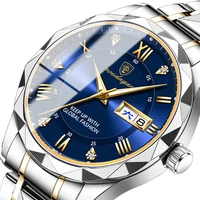 POEDAGAR Brand Business Luxury Watch Men Sport Waterproof Luminous Quartz Man Watch Steel Strap 2023 Calendar Clock Male Relógio 1