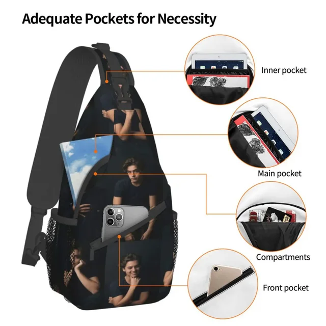 Cole Sprouse Chest Bag: The Personalized Polyester Fabric Gift for Businessmen