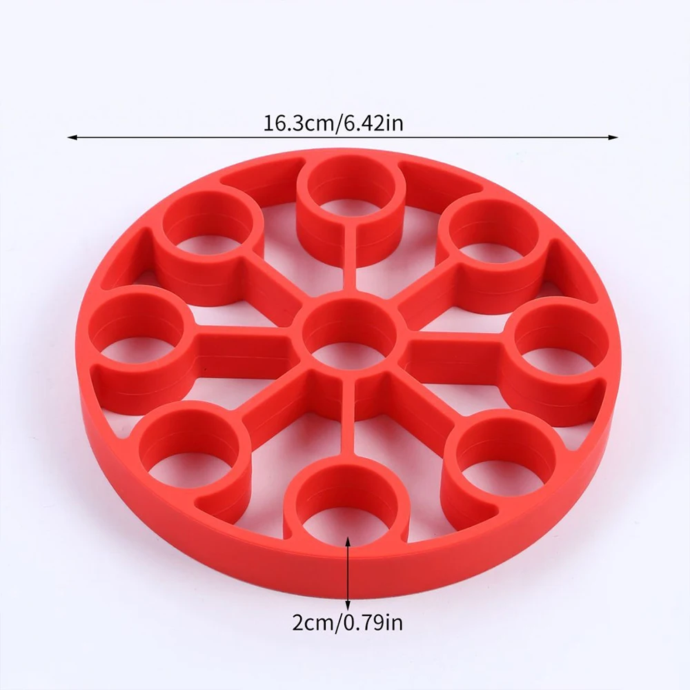 Silicone Egg Poacher and Steam Egg Rack for Kitchen