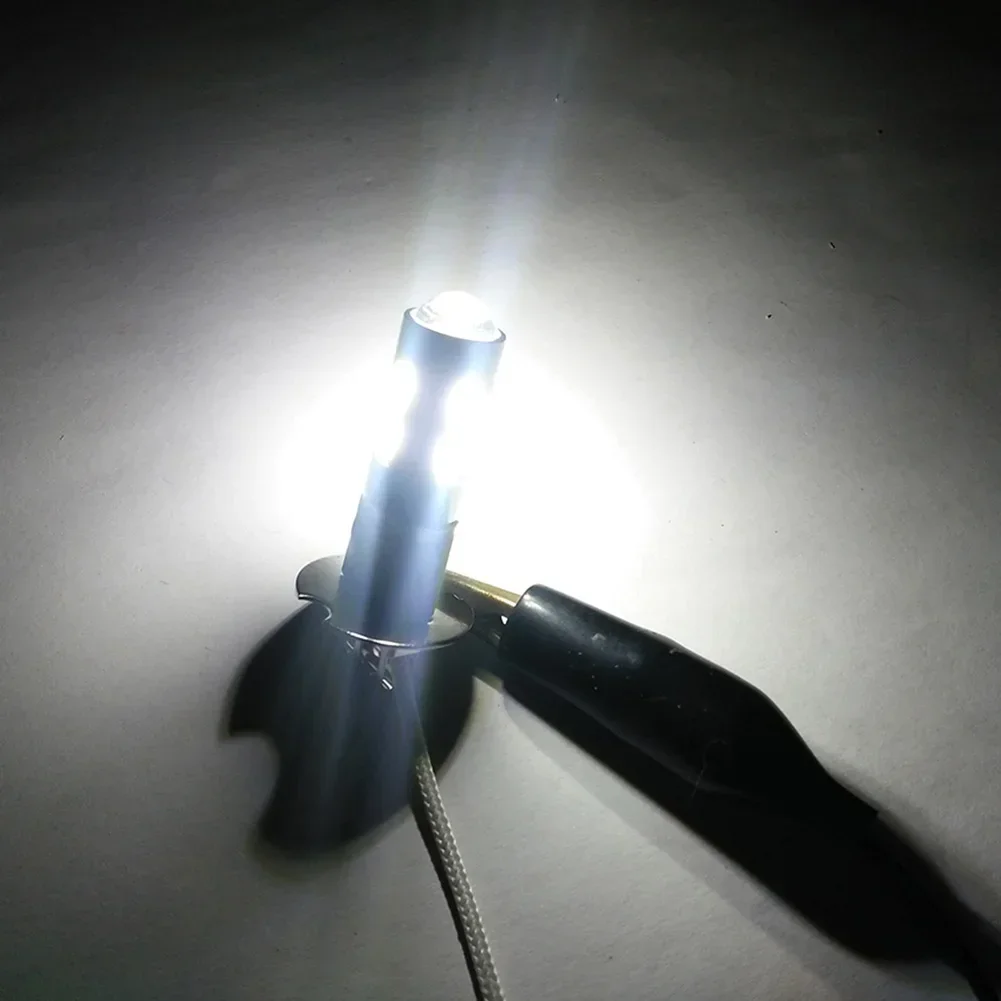 2개 자동차 라이트 H3 LED 고출력 안개 주간 주행 전구 10SMD 5630 5730 밝은 자동차용