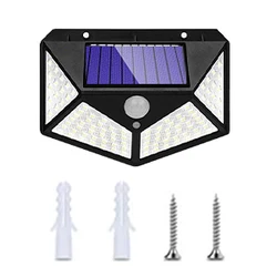 Energy - Efficient Solar - Powered Outdoor Security Lamp with PIR Motion Sensor and Waterproof LED Spotlight (Black)