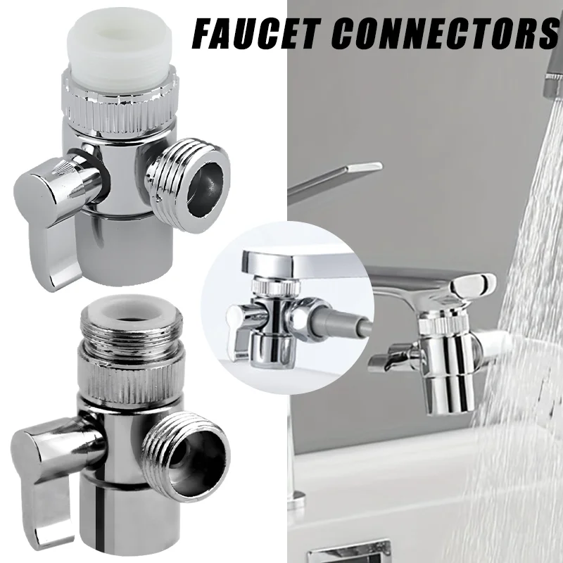 Switch Faucet Adapter Kitchen Sink Splitter Diverter Water Tap Connector For Toilet Bidet Shower Bathroom Kitchen Accessories
