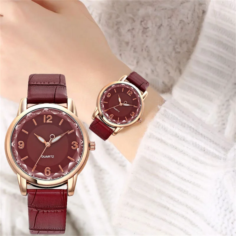 

Women Watches Ladies Watch Dial Quartz Creative Fashion Quartz Watch Bracelet Belt Watch Female Watches Relojes Para Mujer