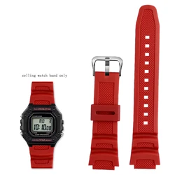 Premium Silicone Watch Strap - Durable 18mm Resin Band for 18mm (Red silve)