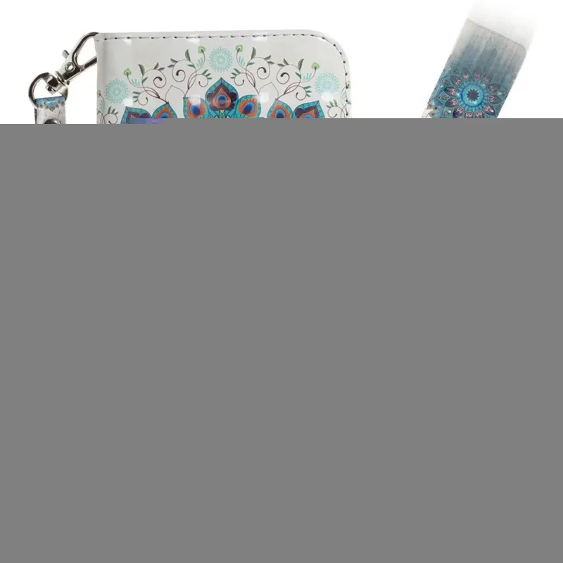 Fashionable Magnetic Geometric Textile Wallet Book Cover