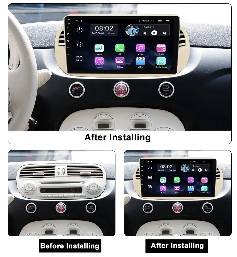 Рисунок 2 - Carplay для Fiat 500 2007-2014