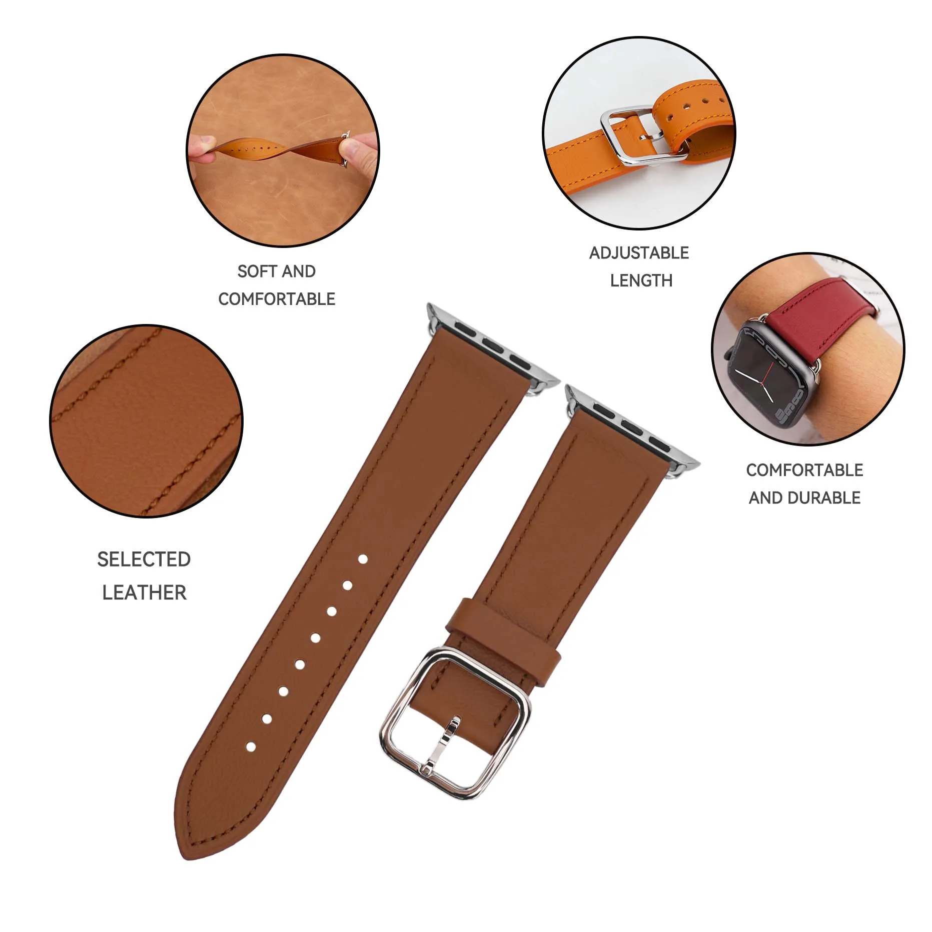 Custom Watch Band For Women And Men Western Apple Watch Band Strap For Iwatch Series 6 5 4