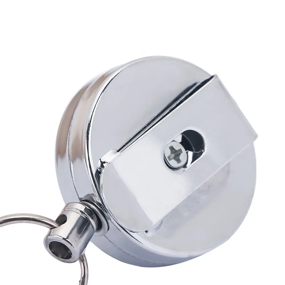 

Belt Clip Anti Lost Badge Reel Outdoor Tool High Resilience Steel Wire Rope Key Chain Alarm Key Ring