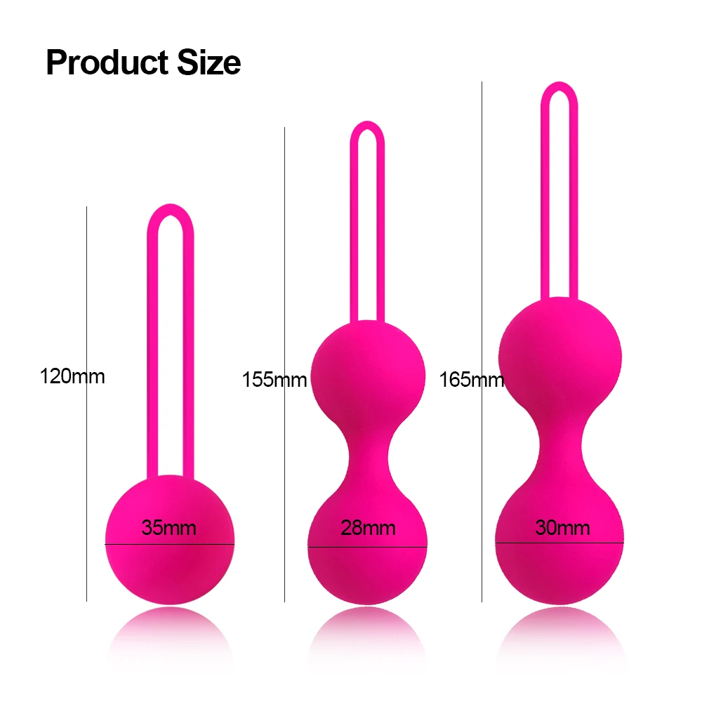 Kegel Balls Beads Vaginal Ball Sex Toys for Women Silicone Smart Geisha Kegel Ball Simulator Vagina Chinese Ben Wa Tightening Exerciser