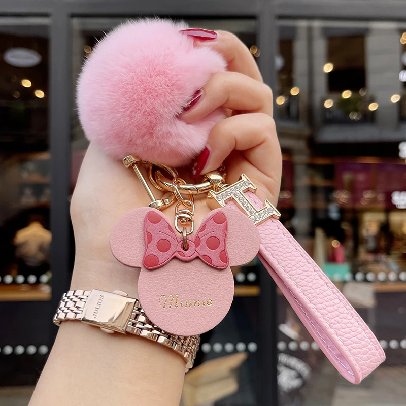 Creative Plush Keychain Pendant Female Fashion Cute Cartoon Car Keychain Ladies Backpack Ornament Bag Pendant Couple Gift 4