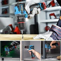 Gami 95NM perceuse à percussion électrique sans brosse 25 + 3 couple 3 en 1 tournevis électrique sans fil outils électriques portables pour la maison Woodwo 2