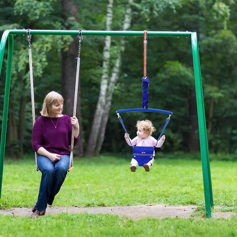 Baby Swing Baby Standing Door Jumper Outdoor Baby Swing With Saddle Seat Outdoor Children Hammock Pod Swing