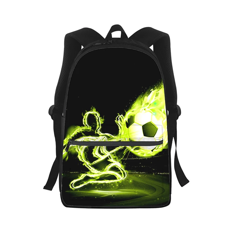 Soccer Football Men Women Backpack 3D Print Fashion Student School Bag Laptop Backpack Kids Travel Shoulder Bag