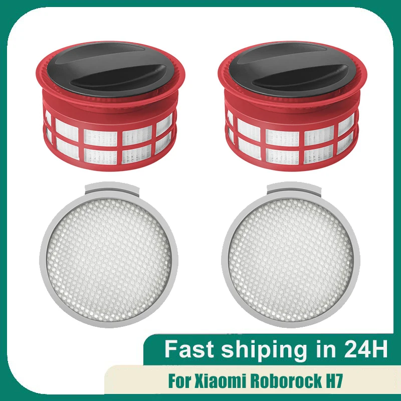 For Xiaomi Roborock H7 Front Cotton Filter And Rear Hepa Filter