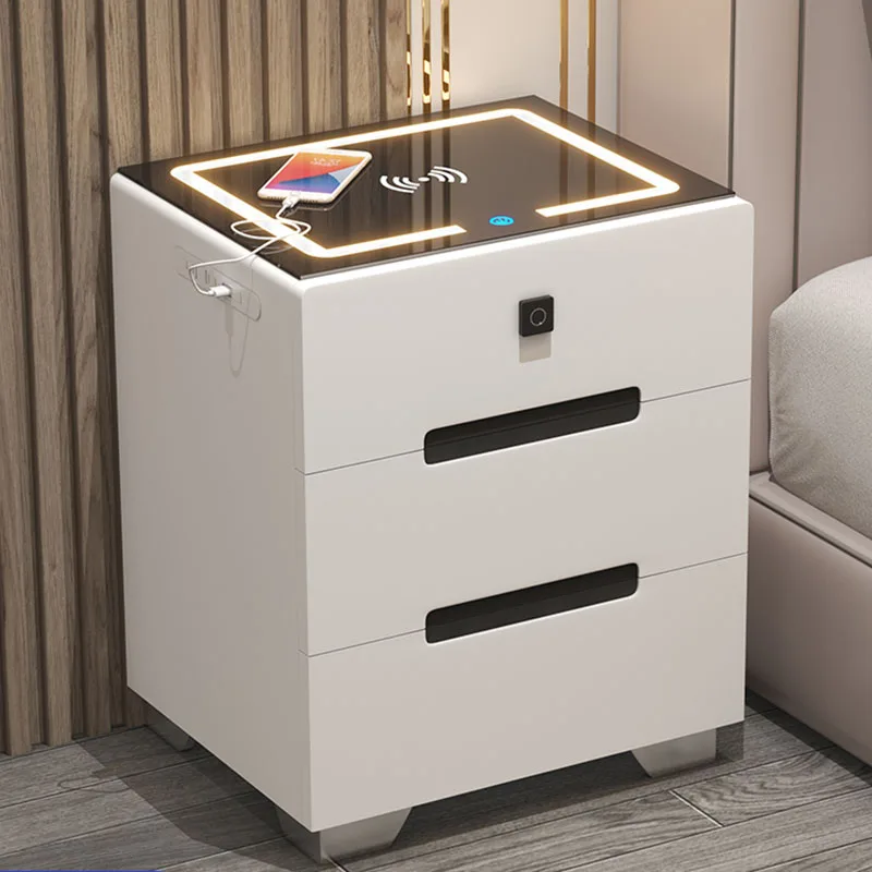 Smart Bedroom Night Tables Storage Space Saving Bedside Table