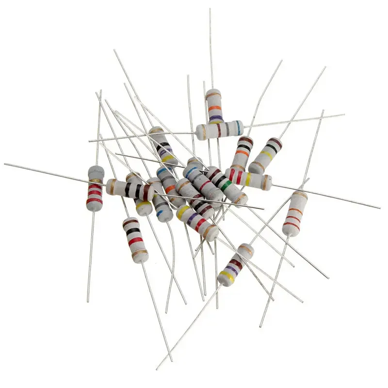200pcs/lot 20Values *10Pcs Carbon film resistor Pack 1W 5% 10 ohm-1M ohm DIY Resistance Assortment Kit