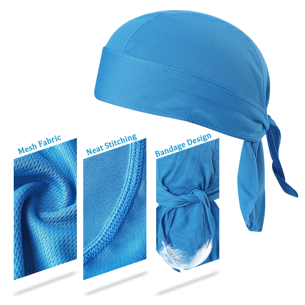 Bicycle Sweat-wicking Cap UV Protection Face Mask Sun-Protective Neck Gaiter Cycle Headscarf Headband Quick-dry Pirate Hat