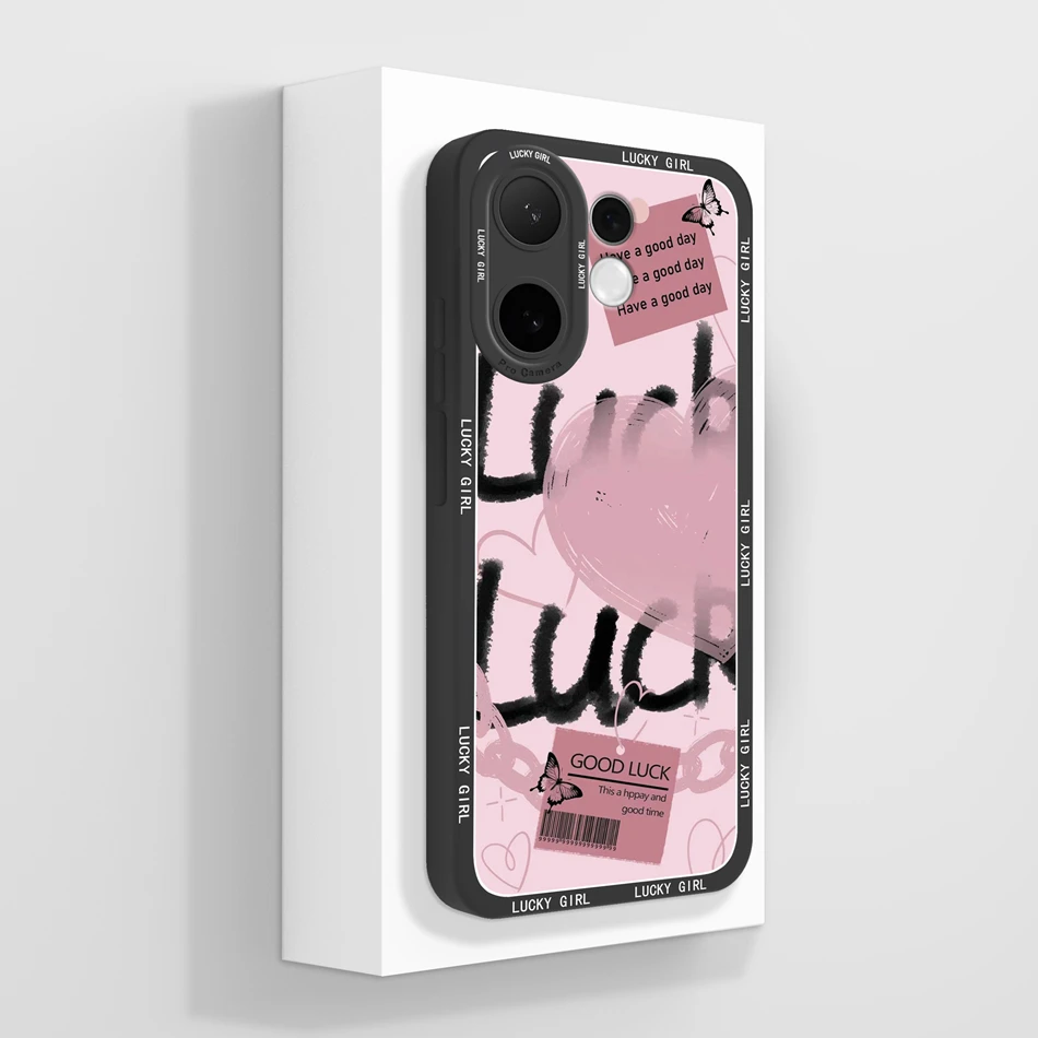 Artistic Style Full Coverage Anti-Drop Liquid Silicone Cute Phone Case
