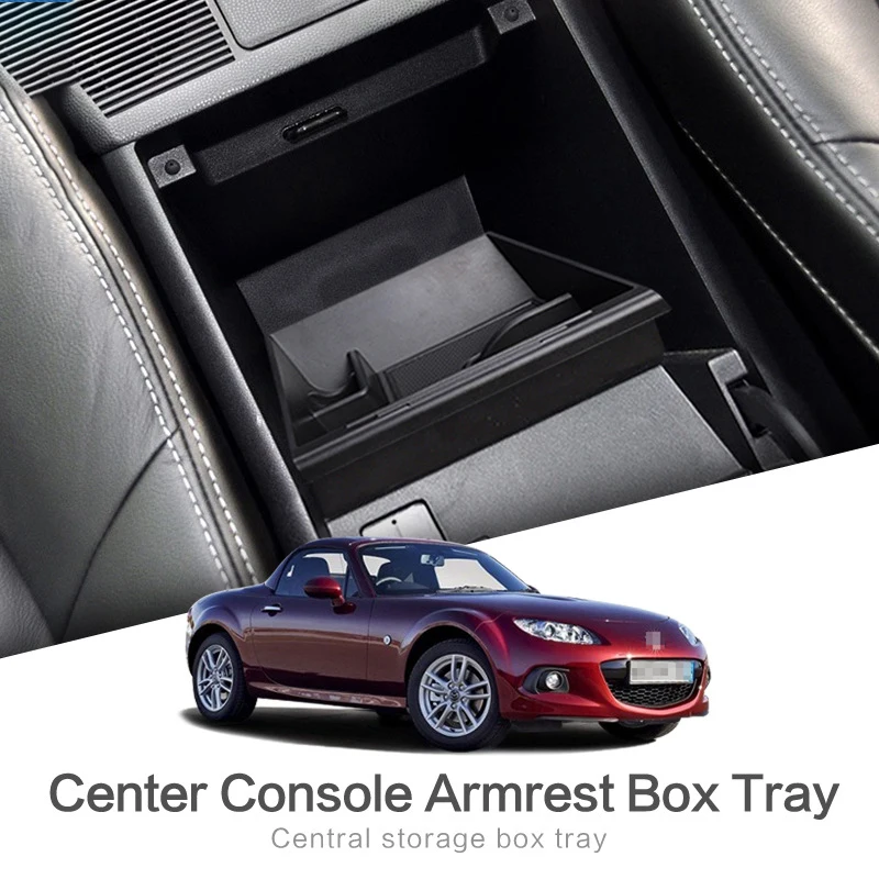 

Контейнер для хранения центральной консоли автомобиля для Mazda MX-5 MX5 2006 ~ 2014, центральный органайзер для хранения в салоне автомобиля, контейнер, аксессуары