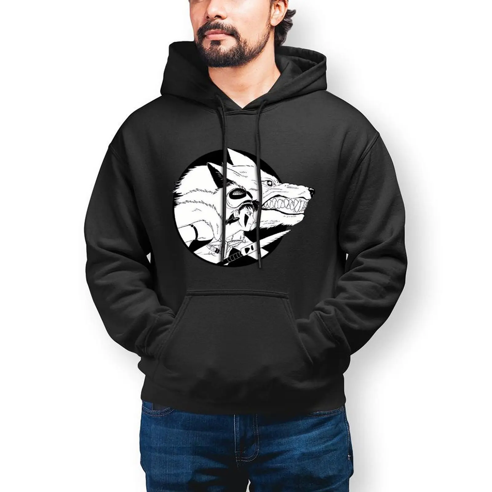 

Japanese Anime Streetwear Hoodies Autumn Spirited Away Mononoke Y2k Cute Pullover Hoodie Unisex Oversized Casual Sweatshirts