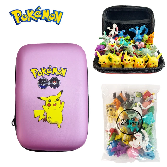 24pcs/set 144 with bag Pokemon mini Figures Lot Bulk Different Pikachu  Anime Figura Doll collection