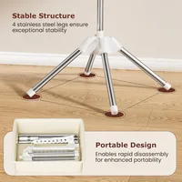 Porte-vêtements pliable pour balcon de chambre à coucher, sur pied 2
