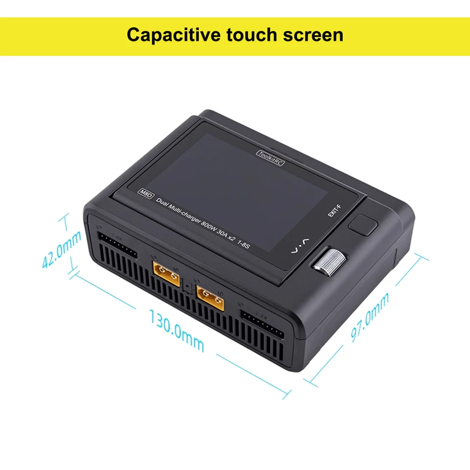 タッチスクリーン充電器バランスToolkitRC-M8D,急速充電