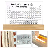Acrylic Elements Periodic Table Mendeleev Safe Periodic Table Figurine Display Science Ornament Room Decoration Desk Accessories 4