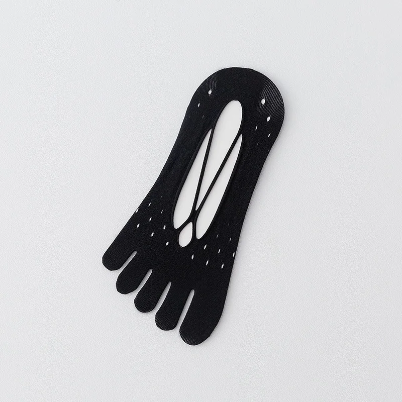 1/3/5 Paar Damen-Socken mit 5 Zehen, dünne Baumwolle, atmungsaktiv, feuchtigkeitsableitend, Zehentrenner, niedrig geschnittene, unsichtbare Bootssocken – Detail 17