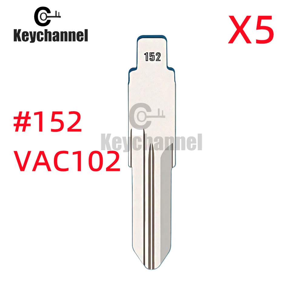 Keychannel 5pcs/lot VAC102 Key #152 KD Remote Key Blade For Renault Megan Dacia Clio Duster Key For KD VVDI Uncut Flip Blank