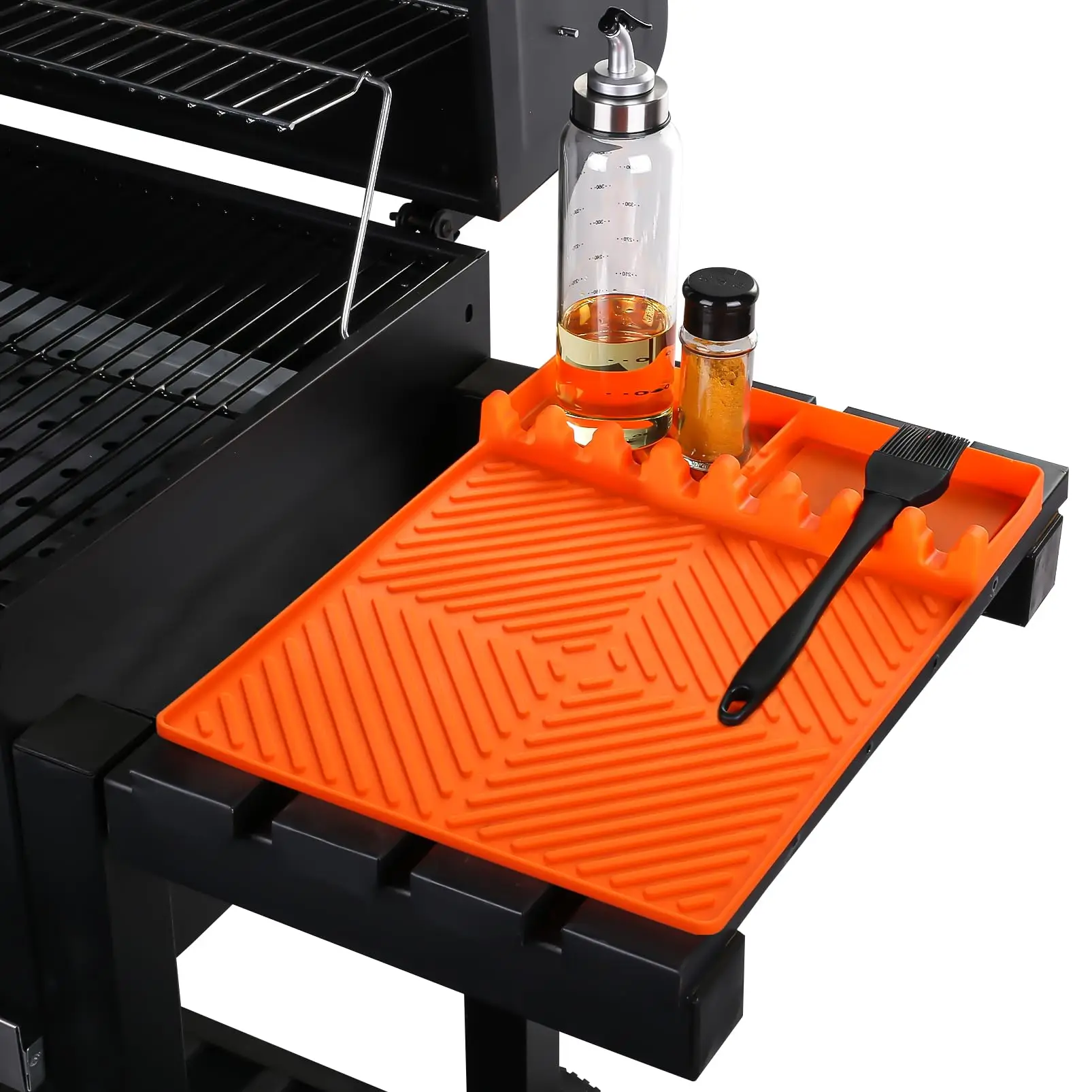 BBQ Grill Mat Griddle Mat Barbeque Grill Accessories Tools for Blackstone Side Shelf Mat Grill Pad for Outdoor Kitchen Counter