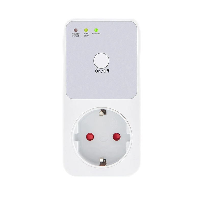 

Automatic Voltage Protector Socket Switcher Power Surge Safe Protector Socket Voltage Safe Refrigerator Protect EU Plug