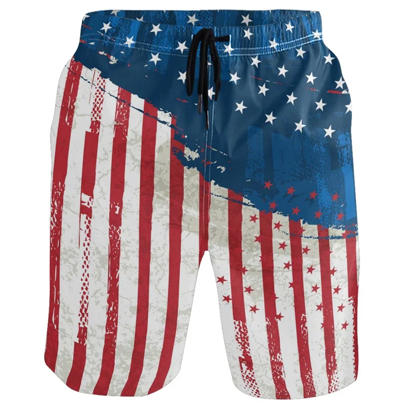 

3d Printed America Flag Street Short Pants Men Kids Casual Summer Beach Shorts Hot Sale Surf Board Shorts Loose Swim Trunks