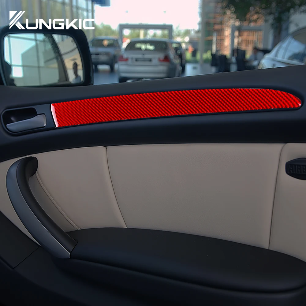 Coperchio della Maniglia della Porta in Fibra di Carbonio Tappo di Cattura Compatibile con BMW X5 E70 X6 E71 M3 F80 M4 F82 F83 X5M E70 X6M E71 Car Styling (Color