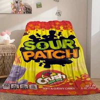 Snack Hot Cartoon Flannel Blanket Travel Camping Home Sofa Lunch Break Blankets Children Student Blankets Nap Cover Kid 1