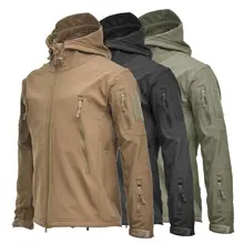 

Outdoor Camouflage Soft Shell Jacket Men's Tactical Windbreaker Consul Coat Military Fans Fleece Windproof Waterproof Mountainee