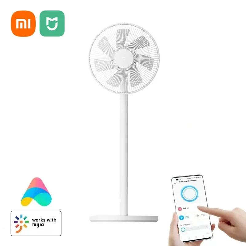 XIAOMI MIJIA Smart DC Standing Fan 1X Upgraded Version For Home Electric Floor Fans 14M Air Supply Distance APP Wireless Control wireless floor fan