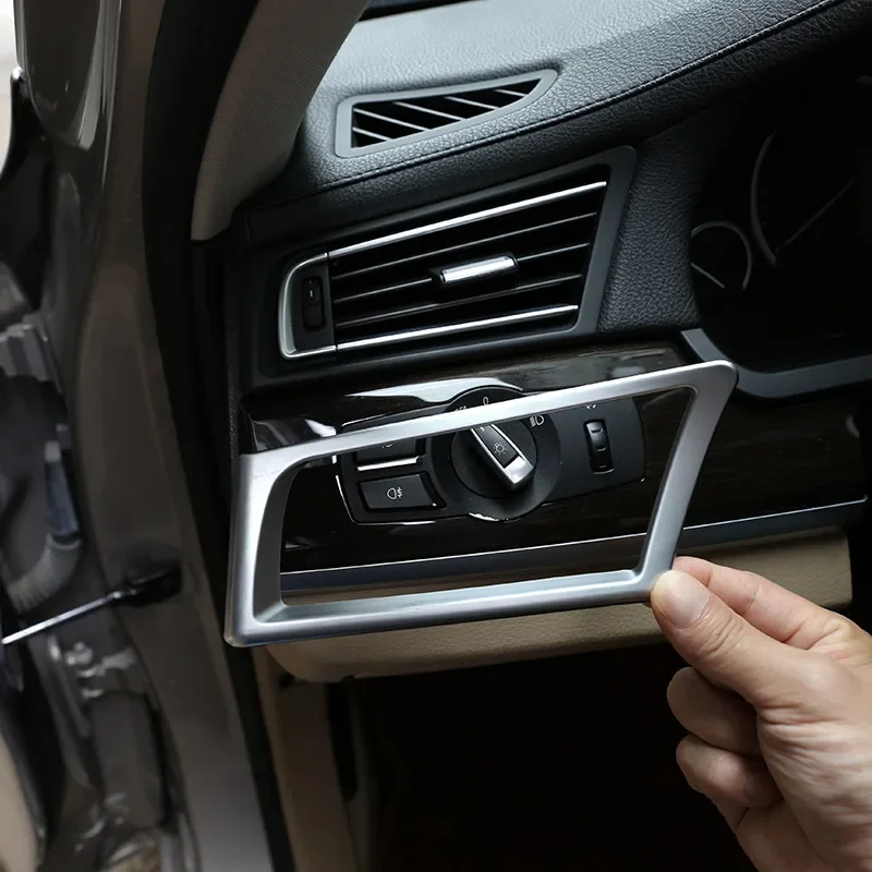 

For BMW 7 Series F01 F02 2009-14 Car Styling ABS Car Conditioning Both Side Air Outlet Frame Decorative Stickers Car Accessories