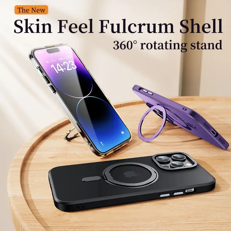 Magnetic 360° Rotatable Stand Case with MIL-Grade Drop Protection and Magnet Ring