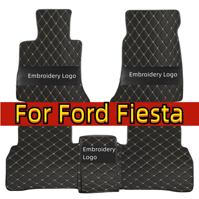 

Car Floor Mats For Ford Fiesta 2016 2015 2014 2013 2012 2011 2010 2009 2008 Leather Carpets Auto Interior Waterproof Decoration