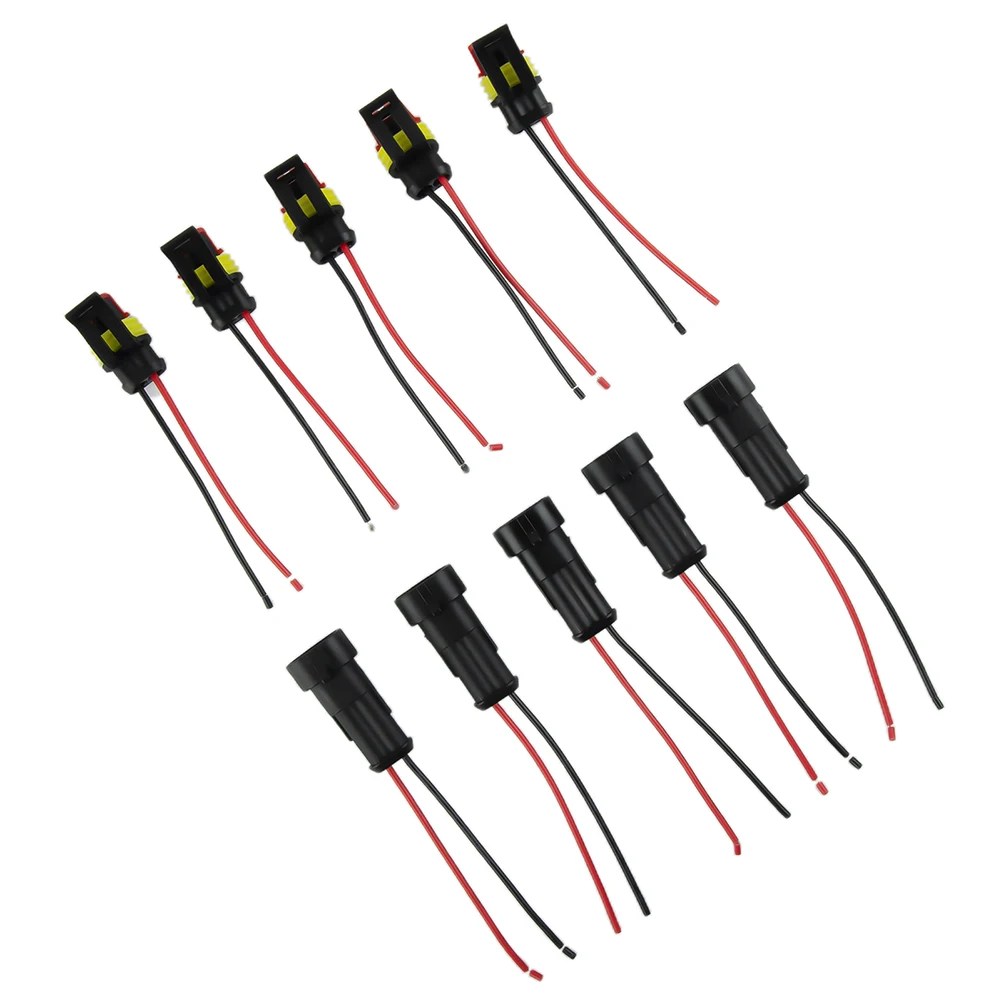 

Brand New Terminal Blocks Plug Connectors Electrical Equipment 12V 5Pairs Connector Plug Crimping Installation