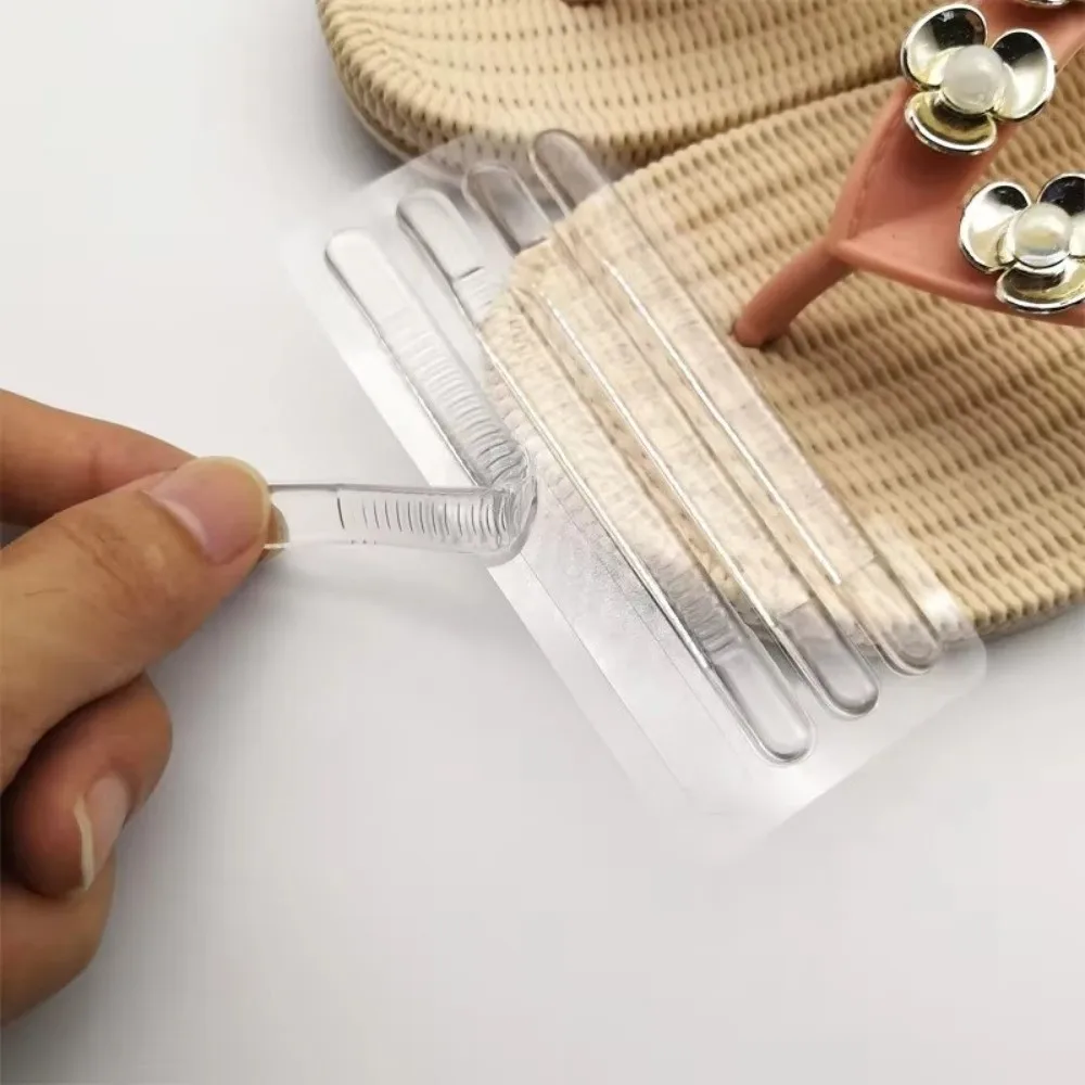 Transparente Silikon-Fersenaufkleber, Anti-Reibung, weich, unsichtbar, für High Heel, Schuhriemen, Aufkleber, verschleißfest, dünne Streifen, Fersenstreifen – Detail 3