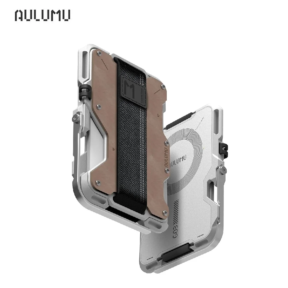 

Мужской Магнитный кошелек Aulumu G03, кардхолдер, совместимый с MagSafe, многофункциональный держатель для телефона, RFID-карта, натуральная кожа